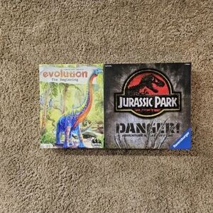 Jurassic Park Danger! + Evolution The Beginning Game Lot